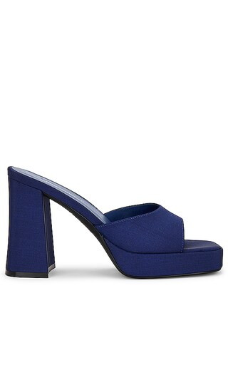 Ninety Sandal in Navy Faille | Revolve Clothing (Global)