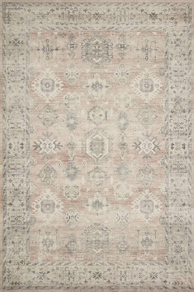 Loloi II Hathaway Collection HTH-03 Java / Multi 5'-0" x 7'-6", .25" Thick, Area Rug, Soft, Durab... | Amazon (US)