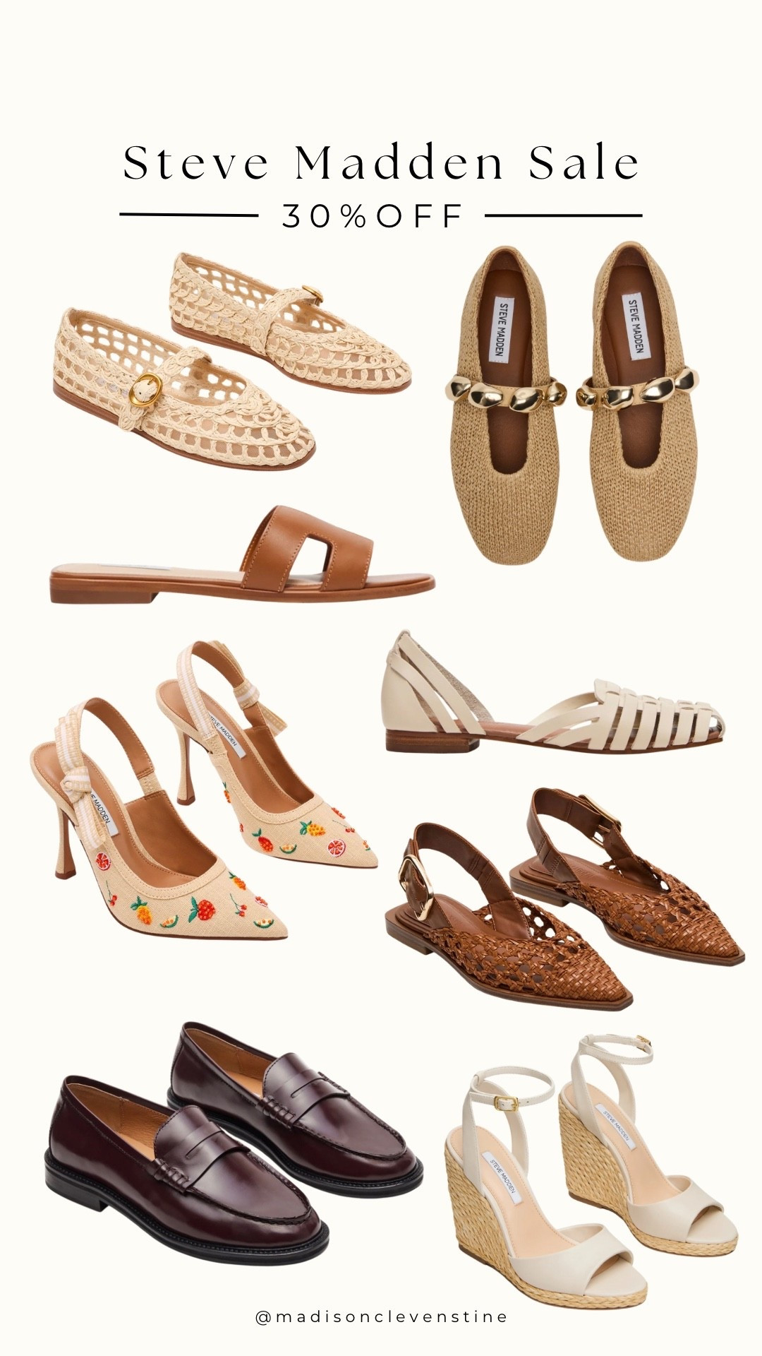 Steve Madden is having a 30% off Friends & Family Sale 🤍🔗 So many cute shoes for spring!! 

#LTKSaleAlert