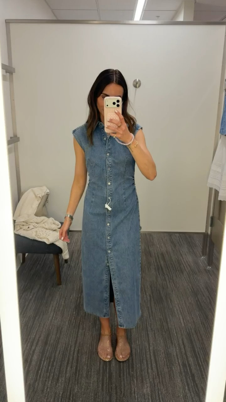 A denim dress is one of those pieces that never goes out of style. I love the flattering fit, the button front detail, and how easy it is to dress up with statement flats or keep casual with sneakers and a tote for everyday wear.

Denim dress, Midi dress, Summer outfit, Casual chic style, Everyday fashion, Denim outfit, Closet staples, Weekend style, Vacation outfit, Effortless dressing, Summer wardrobe essentials, Annabrstyle

#LTKootd #LTKOver40 #LTKSeasonal