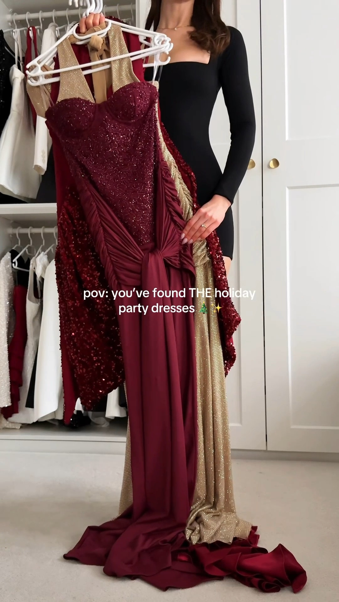 Christmas & NYE outfit inspo 🤭♥️ 1-5 which dress is your fave? ✨  

These dresses would be perfect for a christmas party, new year’s eve, cocktails with the girls, romantic date night, birthday dinner, events, special occasions…🥂

#outfitinspiration #holidayoutfit #festivewear #partydress #christmasparty sparkly dress, fashion reels, elegant style, babyboo, evening dress, holiday dress, occasion wear, gold dress, red dress, babyboo, maxi dress, romantic dress

#LTKootd #LTKSeasonal #LTKTall