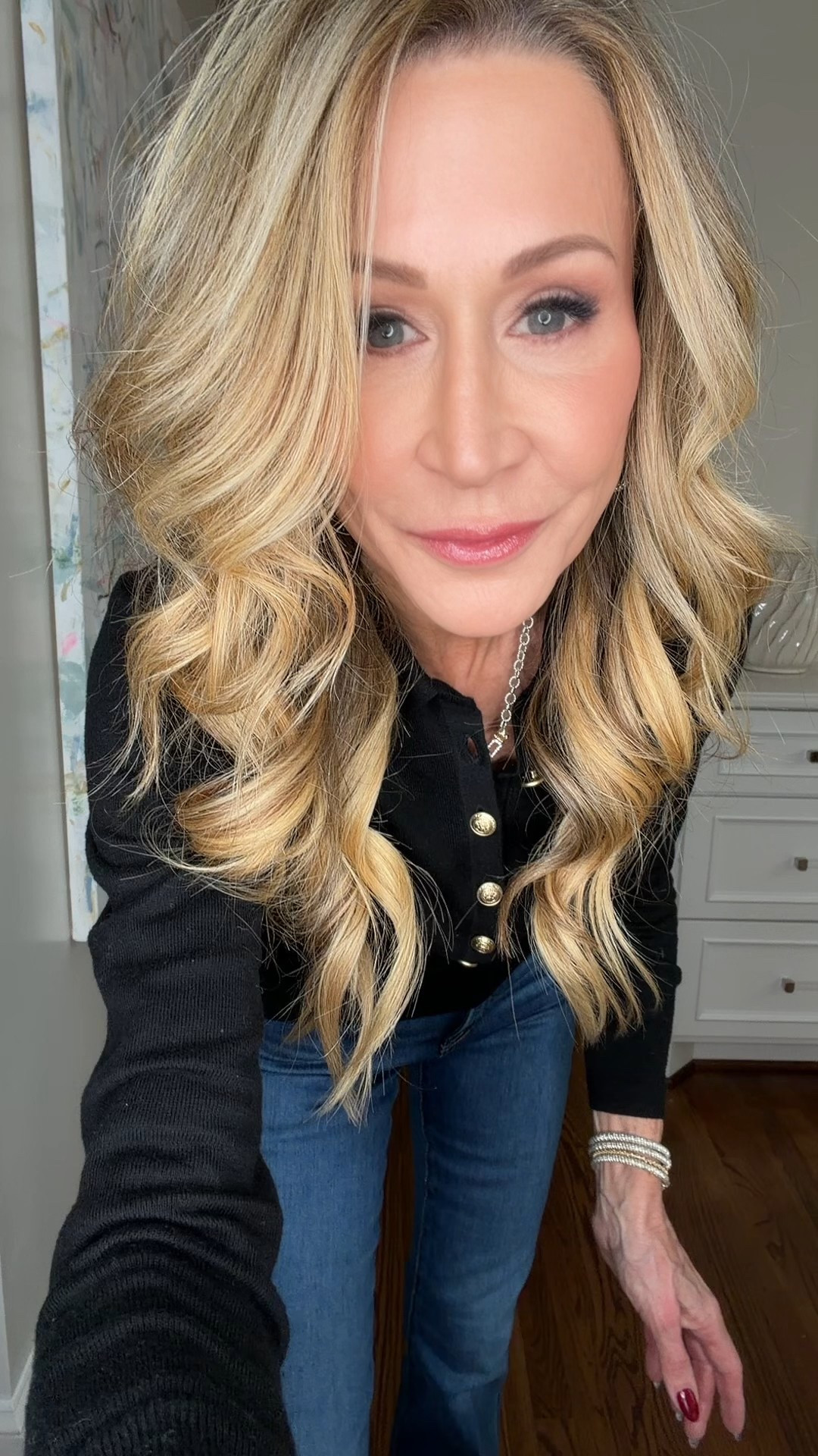 Casual yet elevated look!  Black cashmere Henley sweater, Veronica Beard skinny flare jeans, Jimmy Choo leopard boots!


#LTKOver40 #LTKootd #LTKdayinmylife