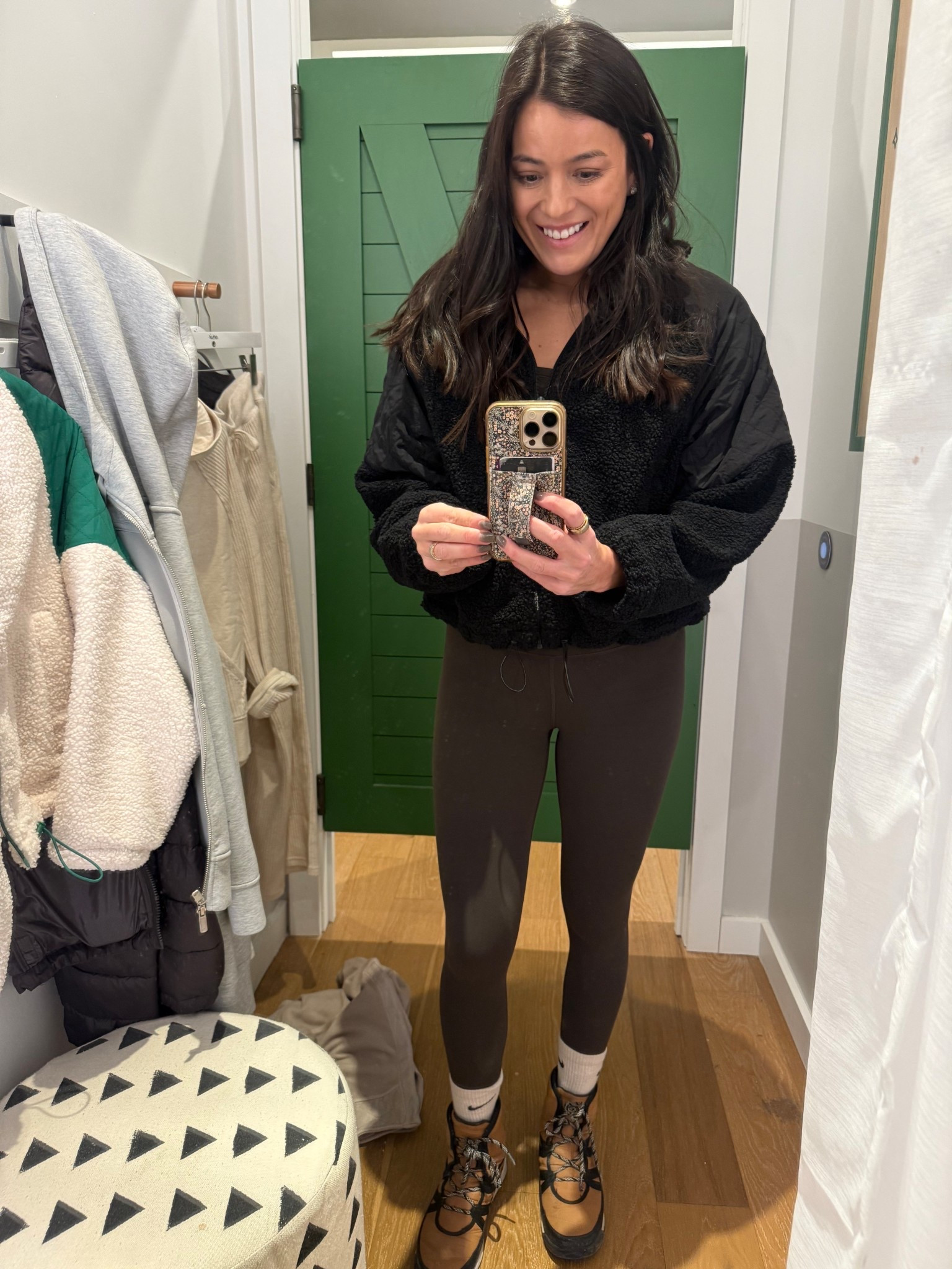 Cute cozy Sherpa zip up. If between sizes, I would size down. On sale at Aerie! 

#LTKSaleAlert #LTKootd