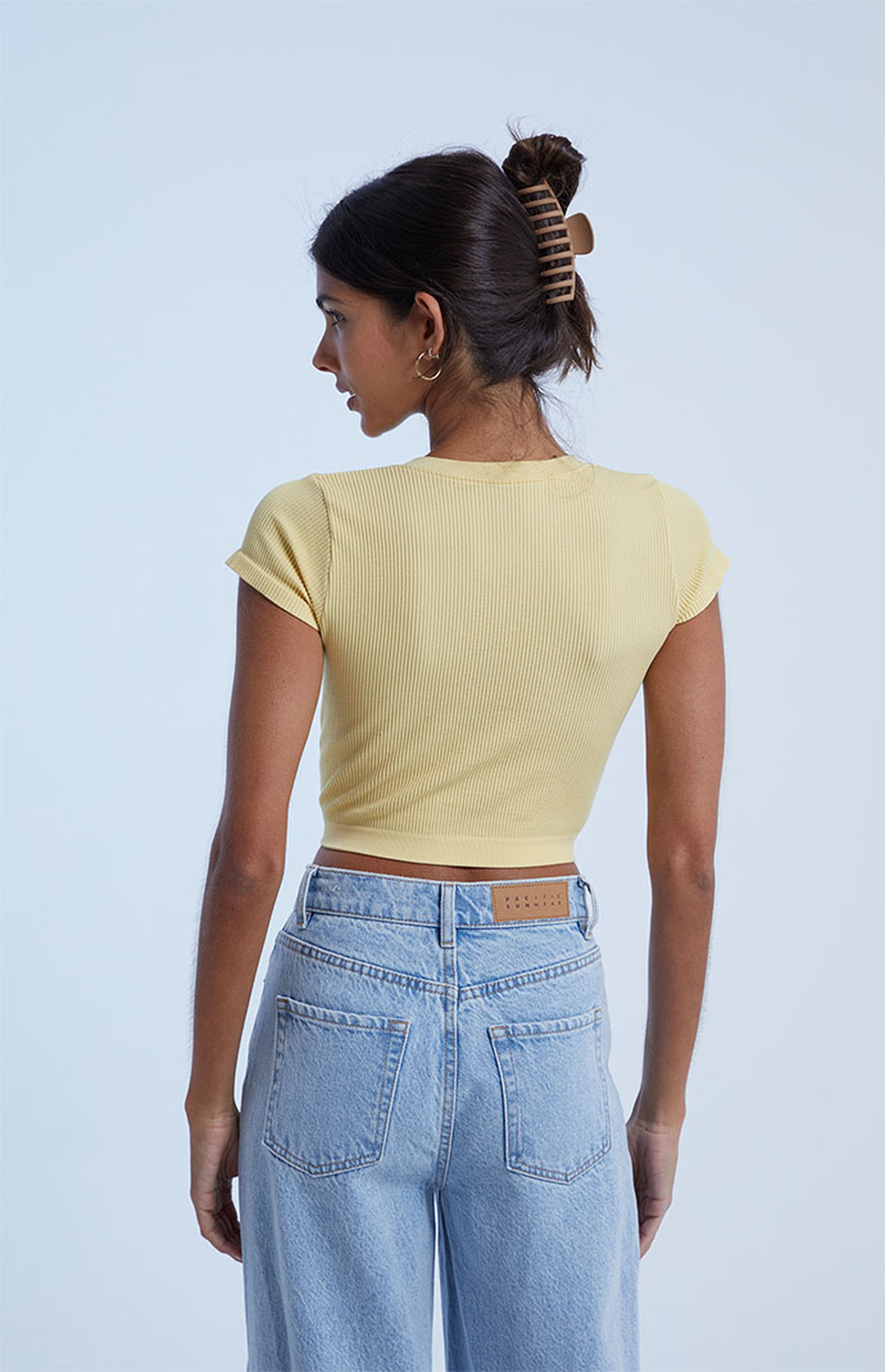 Est. PAC 1980 Seamless Notch Cropped T-Shirt | PacSun