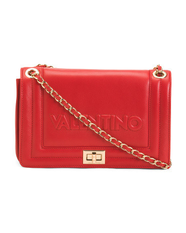 Made In Italy Leather Alice Embossed Crossbody Bag | TJ Maxx