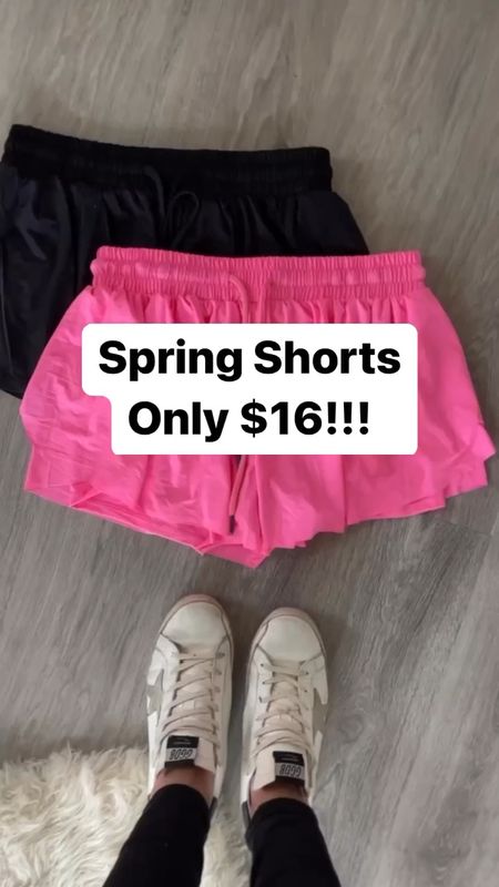 Workout shorts on sale for $16 today!!! I sized up to a large and recommend sizing up one size. Workout outfit. Pink shorts. 

#LTKsalealert #LTKFind #LTKfit