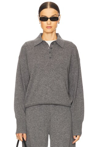 EAVES Hansen Wool Cashmere Sweater in Dark Heather Grey from Revolve.com | Revolve Clothing (Global)