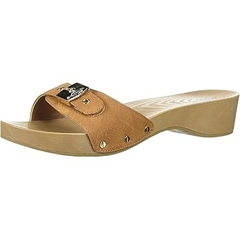 Dr. Scholl's Shoes Women's Classic Sandal Faux Wood Slide Sandal | Amazon (US)