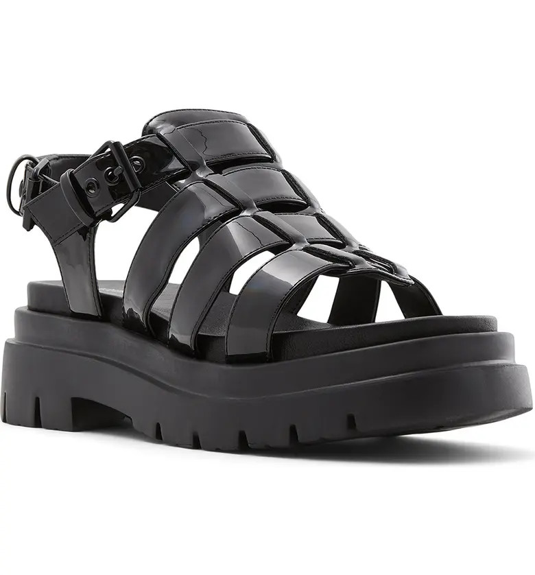 CALL IT SPRING Luanna Patent Lug Sole Sandal | Nordstromrack | Nordstrom Rack