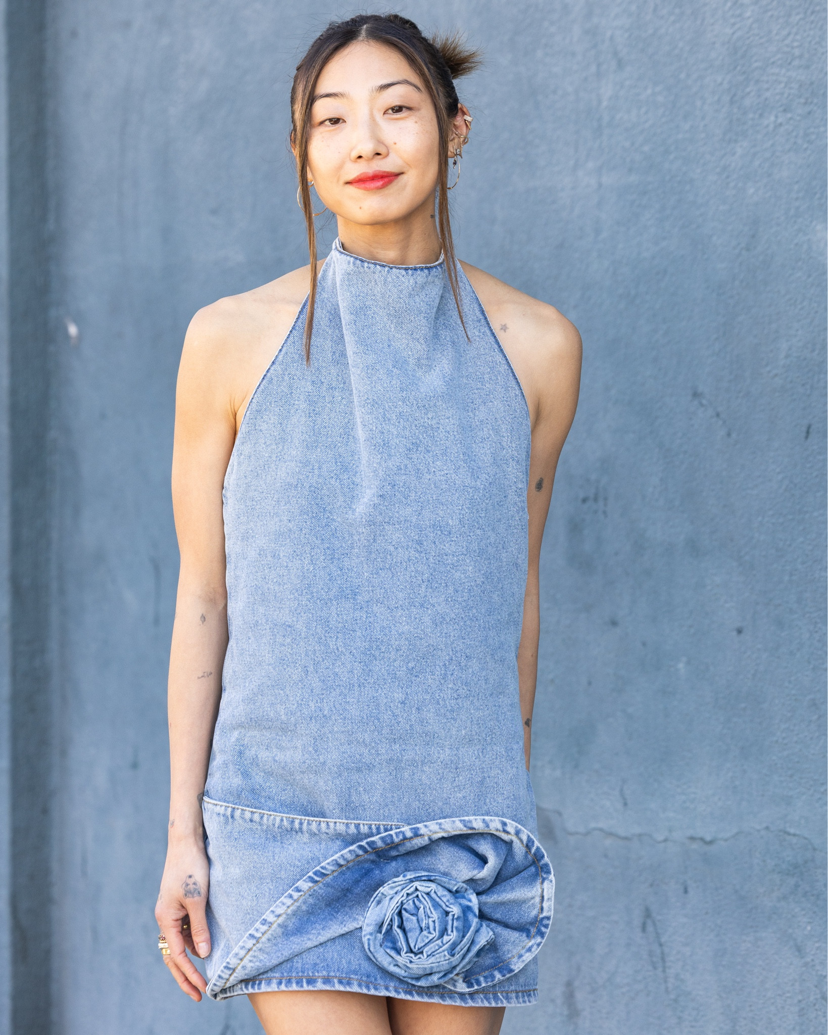Denim rosette mini! 

#LTKdayinmylife #LTKootd #LTKspring