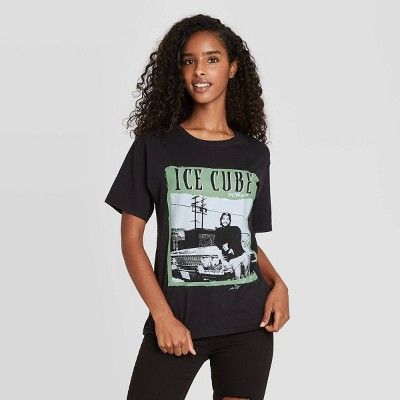 Women's Ice Cube Short Sleeve Graphic T-Shirt - Black | Target