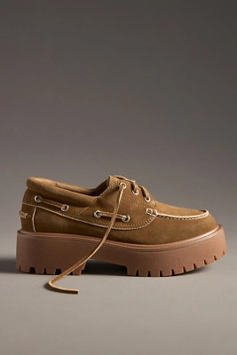 Jeffrey Campbell Crushed-T Lug Platform Boat Shoes | Anthropologie (US)