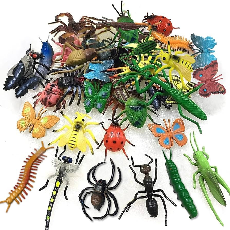 30 Pack Bug Toys Fake Plastic Bugs and Insects for Kids Toddler Halloween Birthday Party Favors E... | Amazon (US)