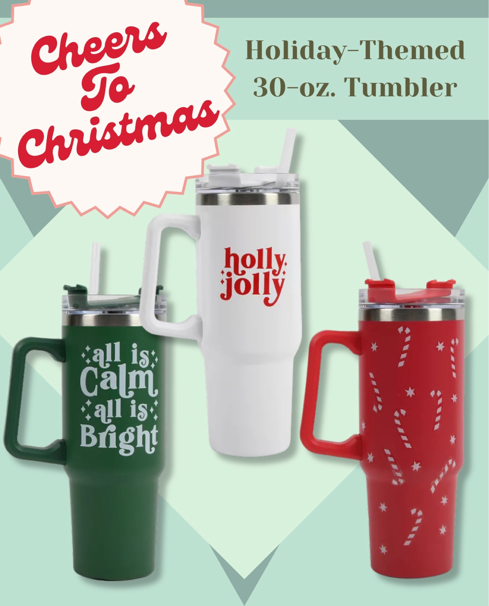 Stay festive and hydrated with this 30 oz holiday tumbler! 🎄✨ With three fun Christmas designs to choose from, it’s the perfect accessory for all your holiday activities!

#LTKHoliday #LTKSeasonal #LTKGiftGuide