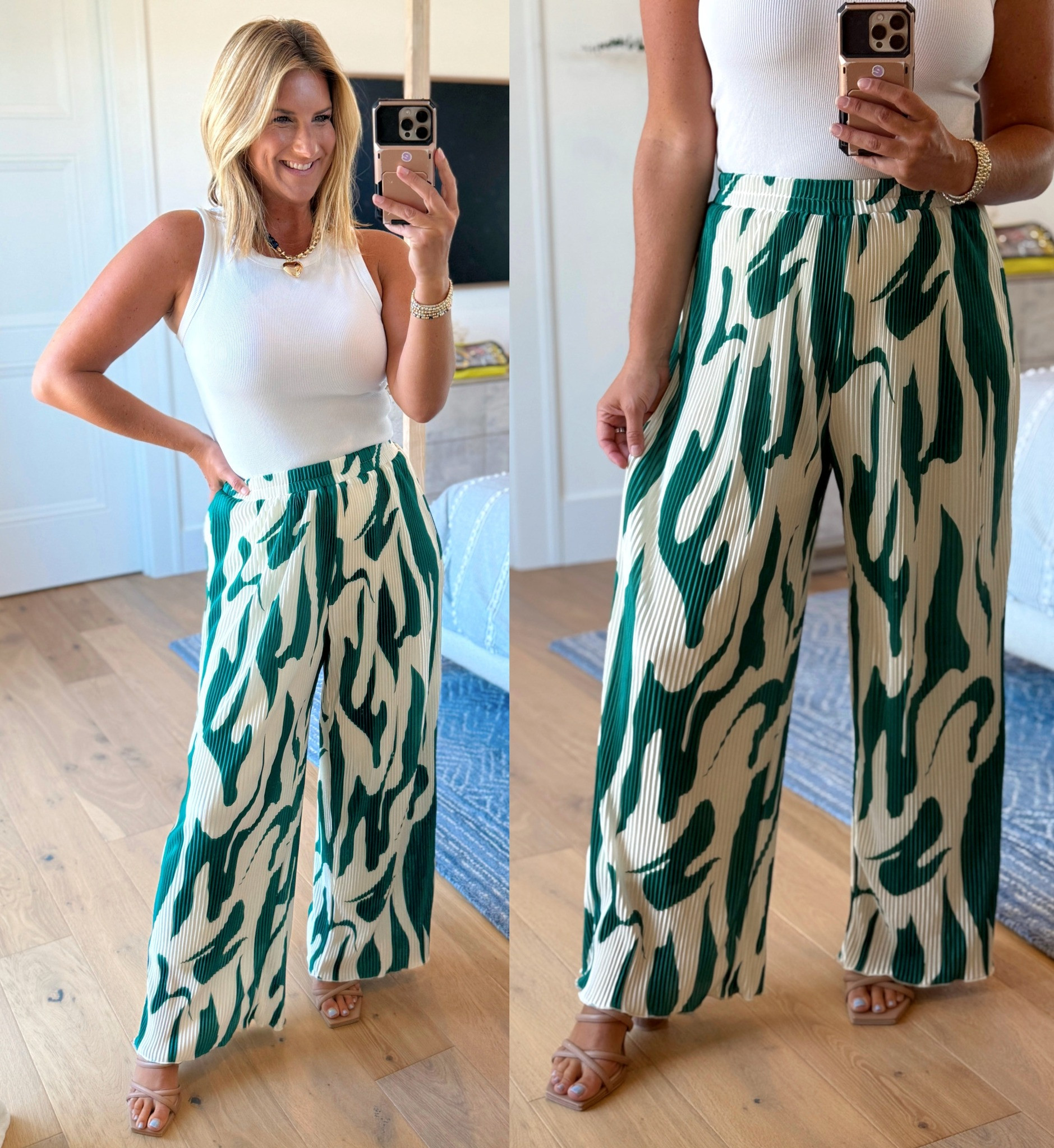 Elastic pattern pants from Amazon! True to size, comfortable and lined!  

 #LTKSeasonal #LTKFindsUnder50 #LTKStyleTip