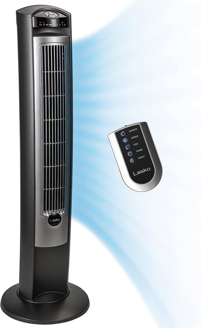 Lasko Household Tower Fan, 42", Silver T42951 | Amazon (US)