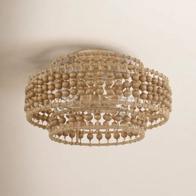 Ana 3 Light Burnished Silver Ceiling Mount | Wayfair North America