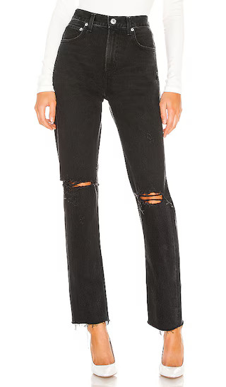 Cherie High Rise Straight in Distortion | Revolve Clothing (Global)