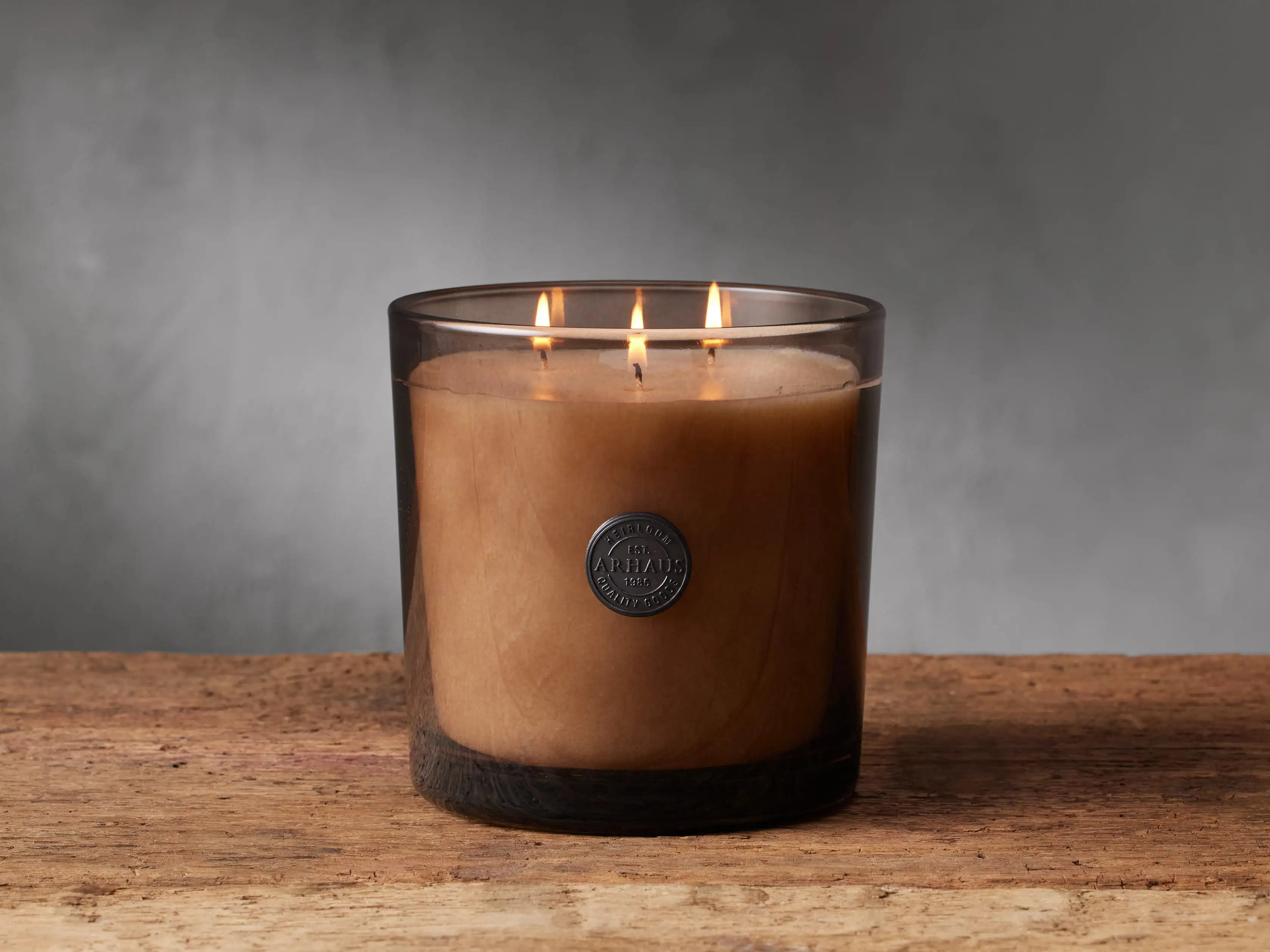 Signature Candle in Sandalwood Leaf and Tobacco | Arhaus