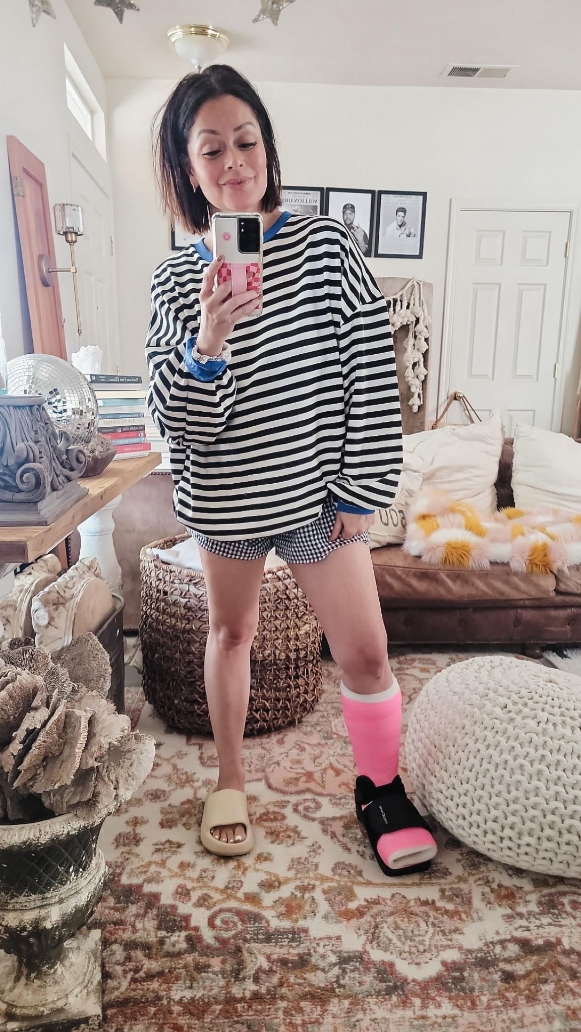 Wearing a size medium in the sweatshirt.

Size large in the boxer shorts 

Perfect lounge wear


#LTKStyleTip #LTKBacktoSchool #LTKSaleAlert