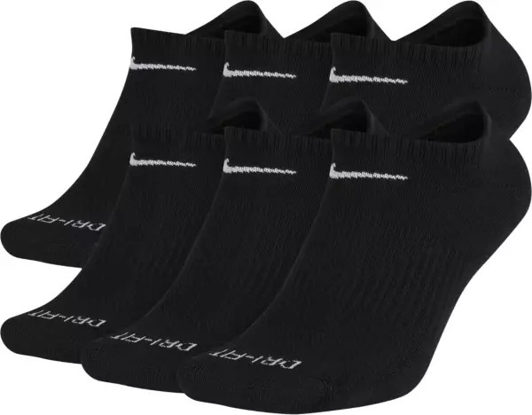 Nike Dri-FIT Everyday Plus Cushion Training No-Show Socks - 6 Pack | Dick's Sporting Goods | Dick's Sporting Goods