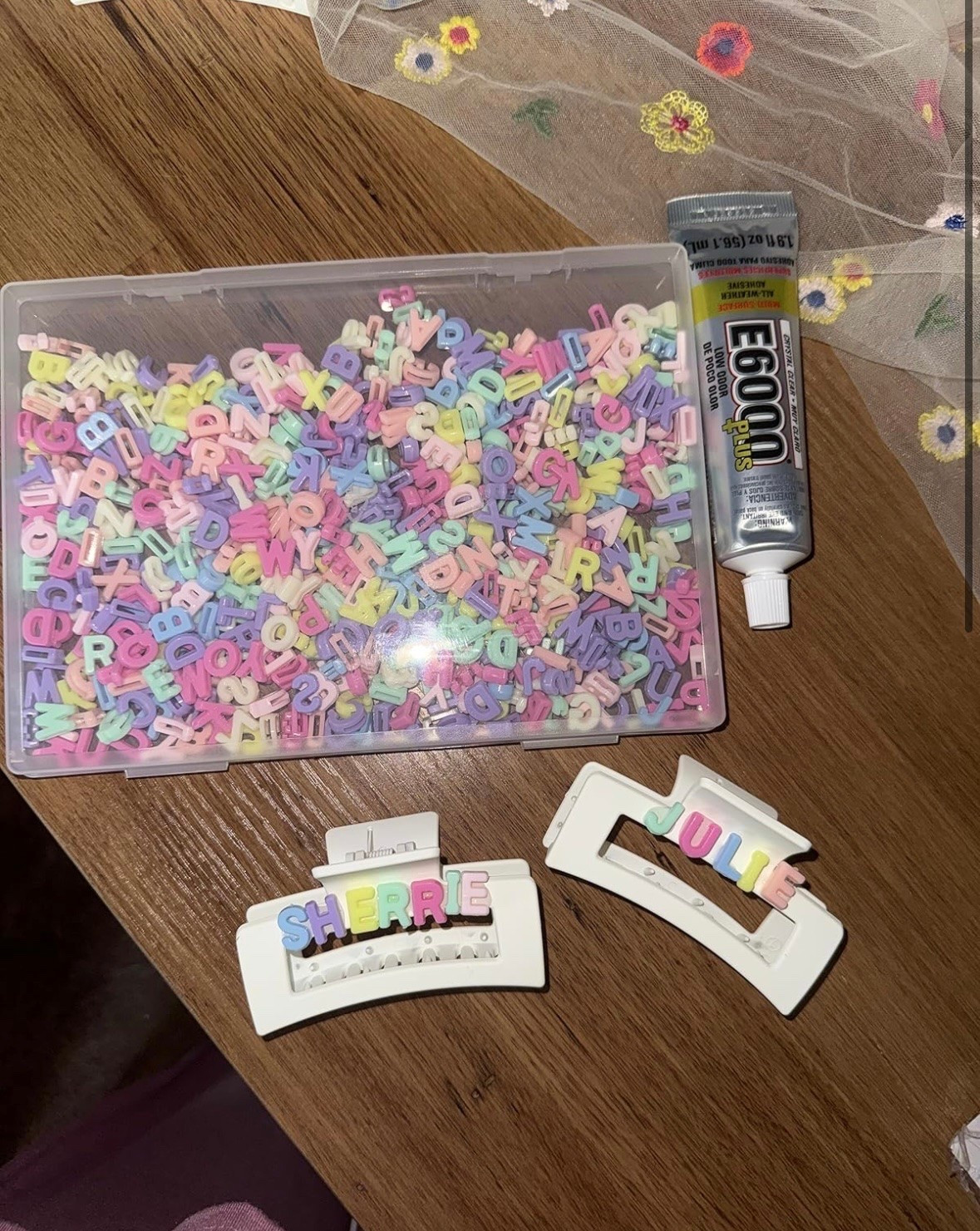 a cute whimsy DIY project I did for the moms in my life!! I got these colorful letters and used e6000 to glue them on claw clips! 🌈💌

#LTKmomlife #LTKHome #LTKdayinmylife