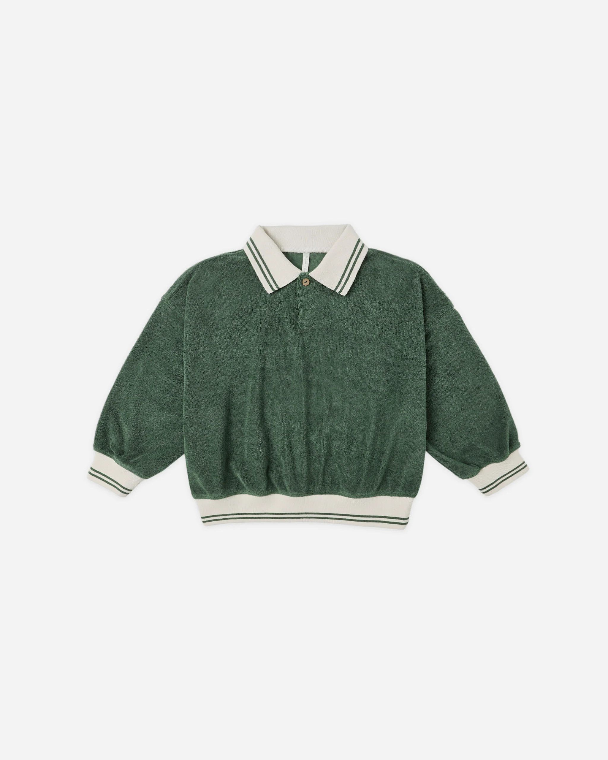 Collared Sweatshirt || Green | Rylee + Cru