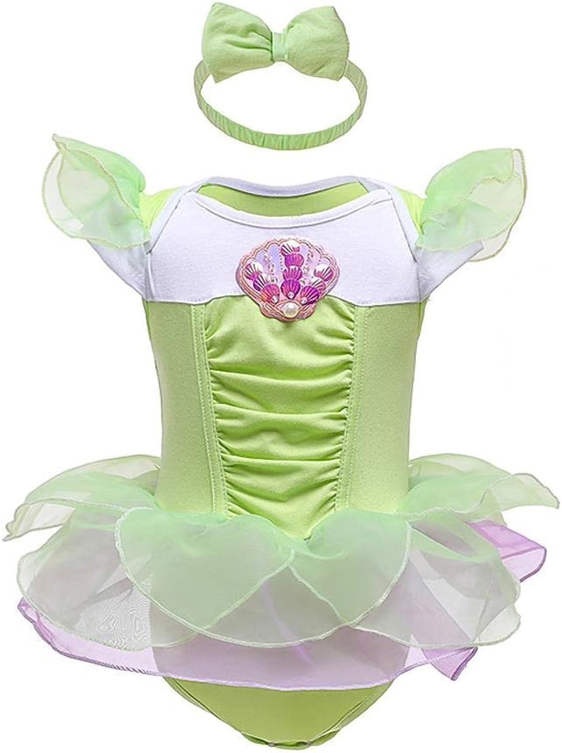 Dressy Daisy Baby Girl Princess Romper Costumes Onesie Dress Bodysuit with Headband Halloween Birthd | Amazon (US)