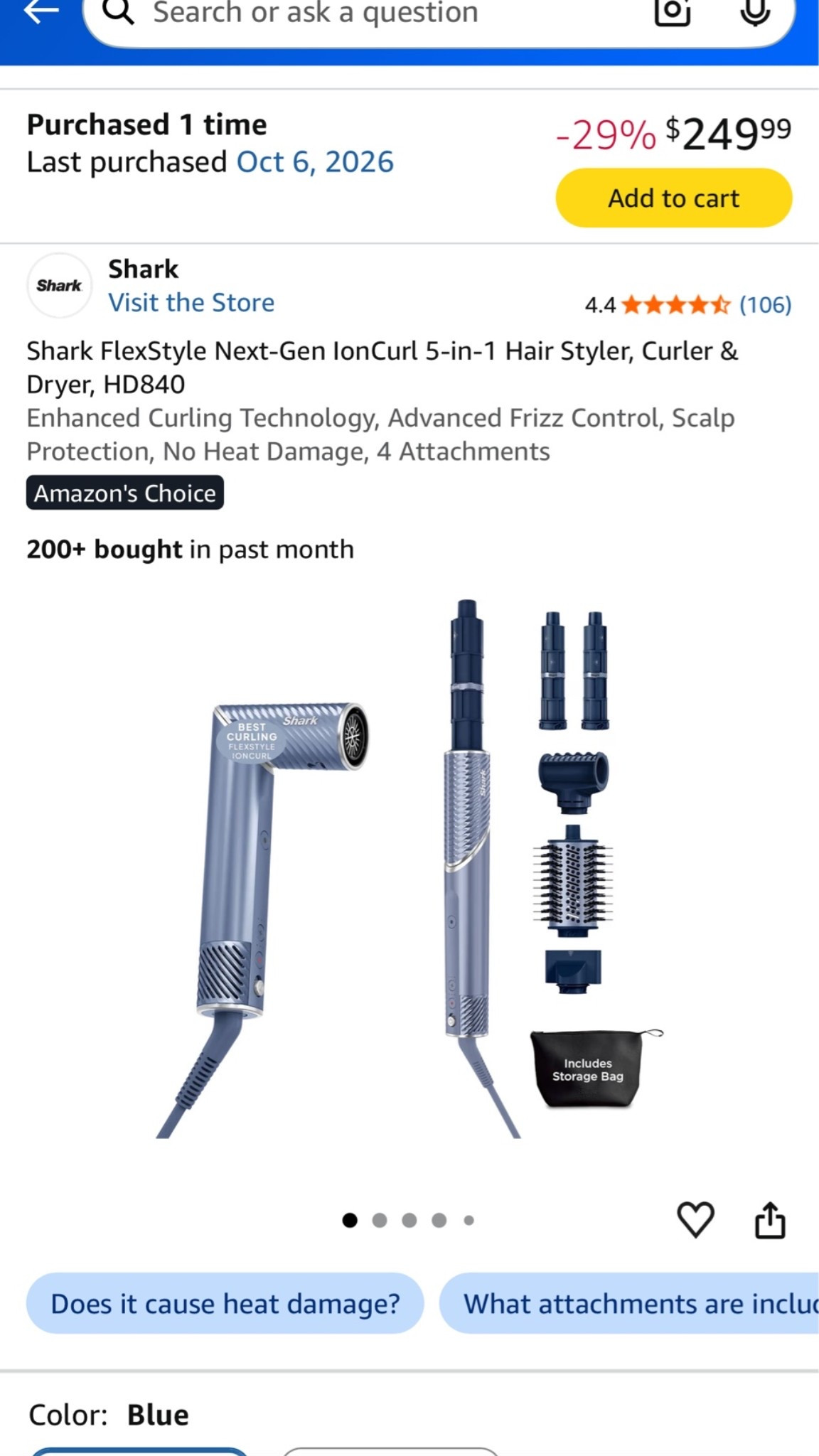 Shark beauty // hair curler // hair dryer // under $300 // gift guide // Christmas // Amazon prime deal days // ulta beauty