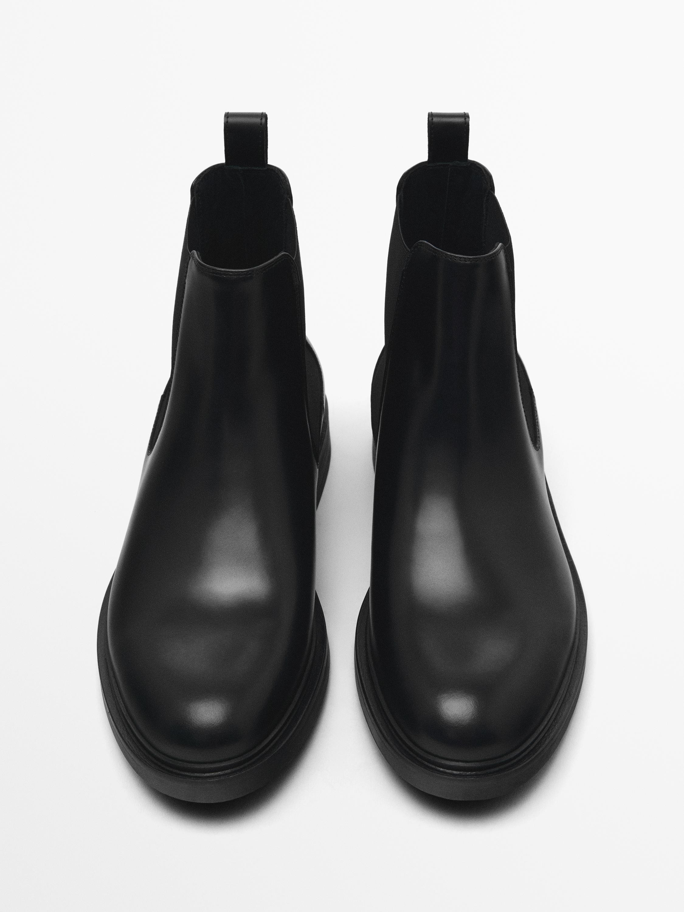 Nappa chelsea ankle boots with side gores $280.00  Add to basket  SELECT SIZE Chelsea boots. Leat... | Massimo Dutti US