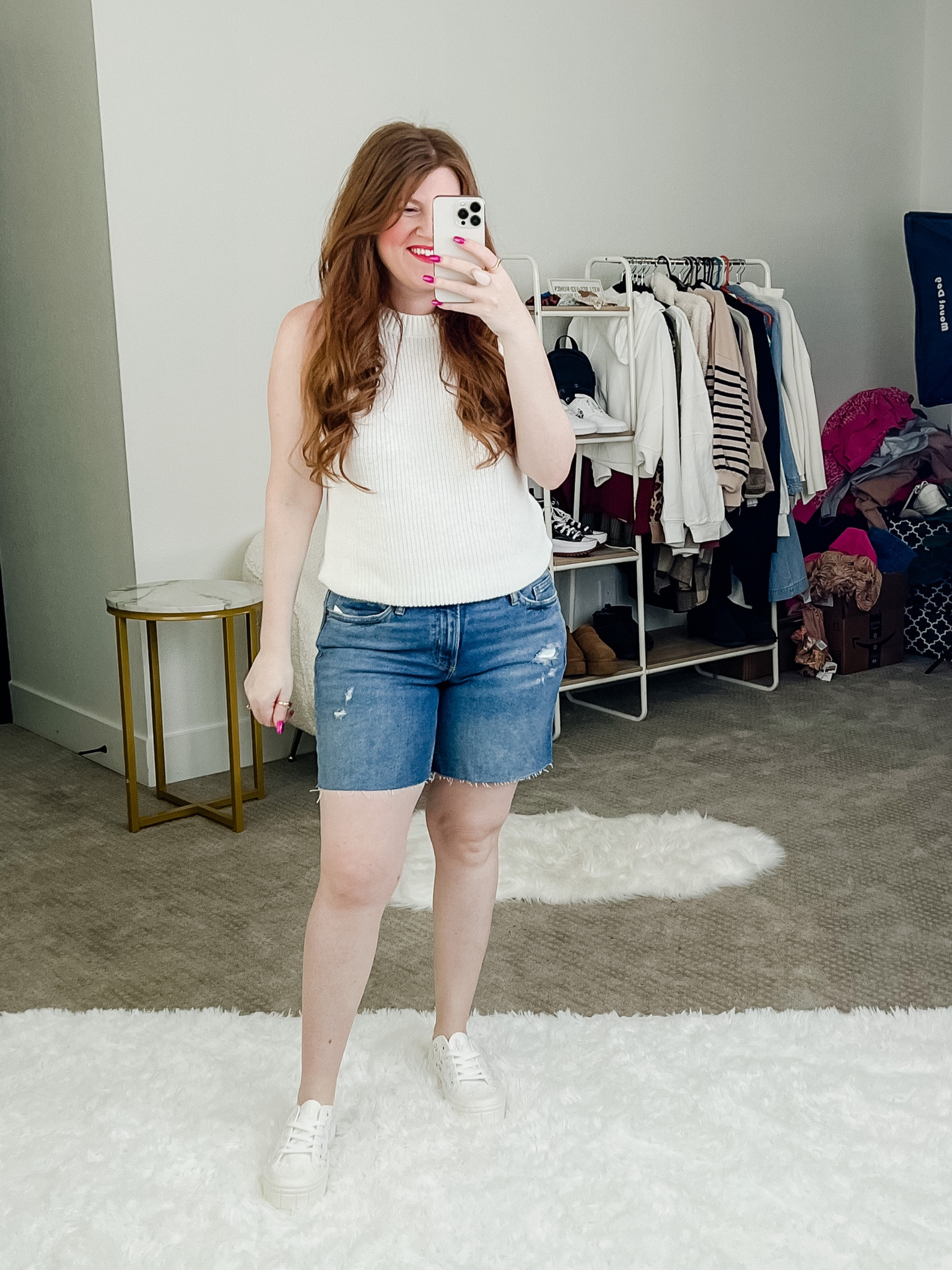 Longer denim shorts from old navy wearing size 10. Old navy denim shorts. 

#LTKsalealert #LTKunder50 #LTKSeasonal