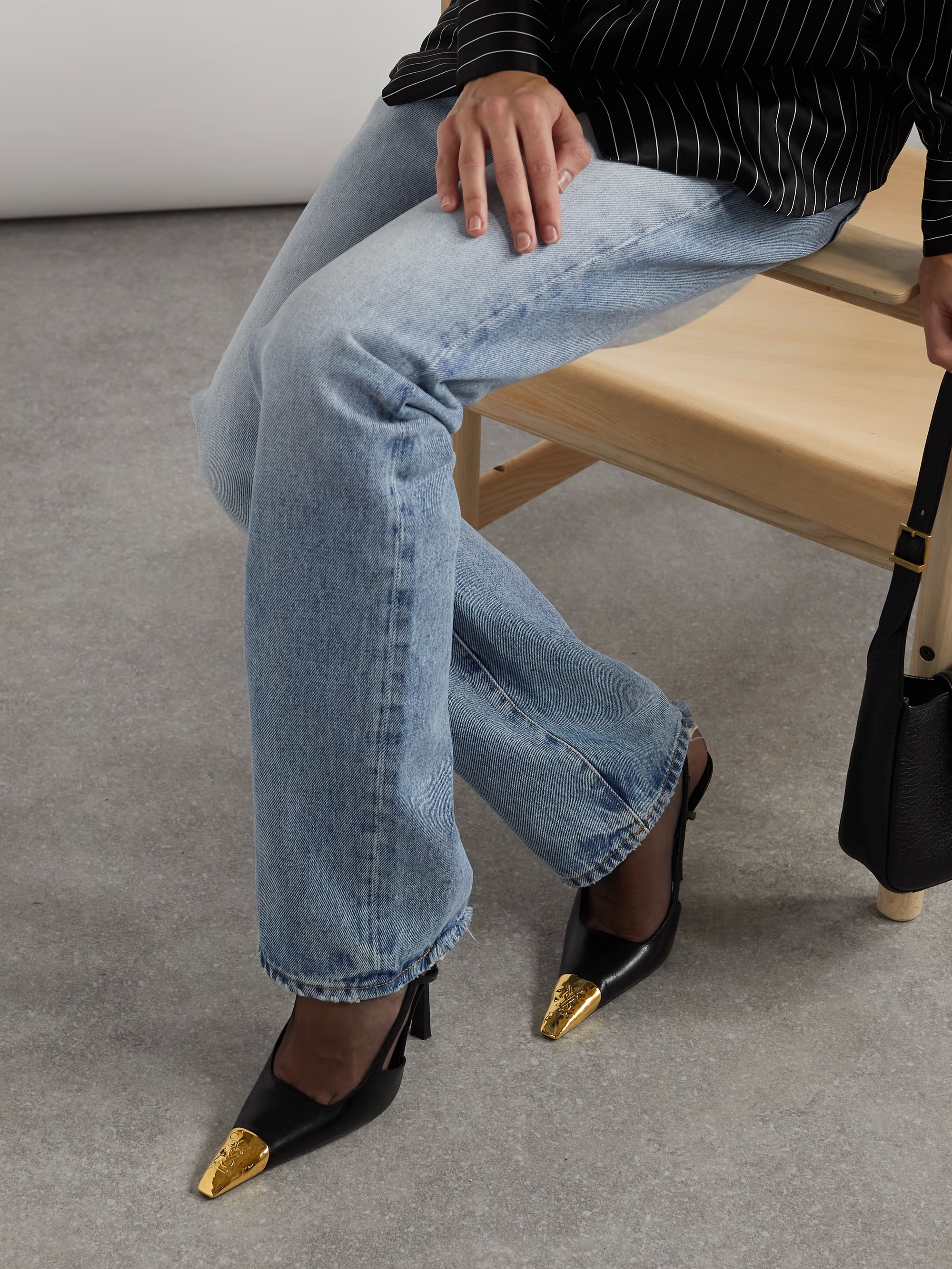 Jeanne embellished glossed-leather slingback pumps | NET-A-PORTER (UK & EU)