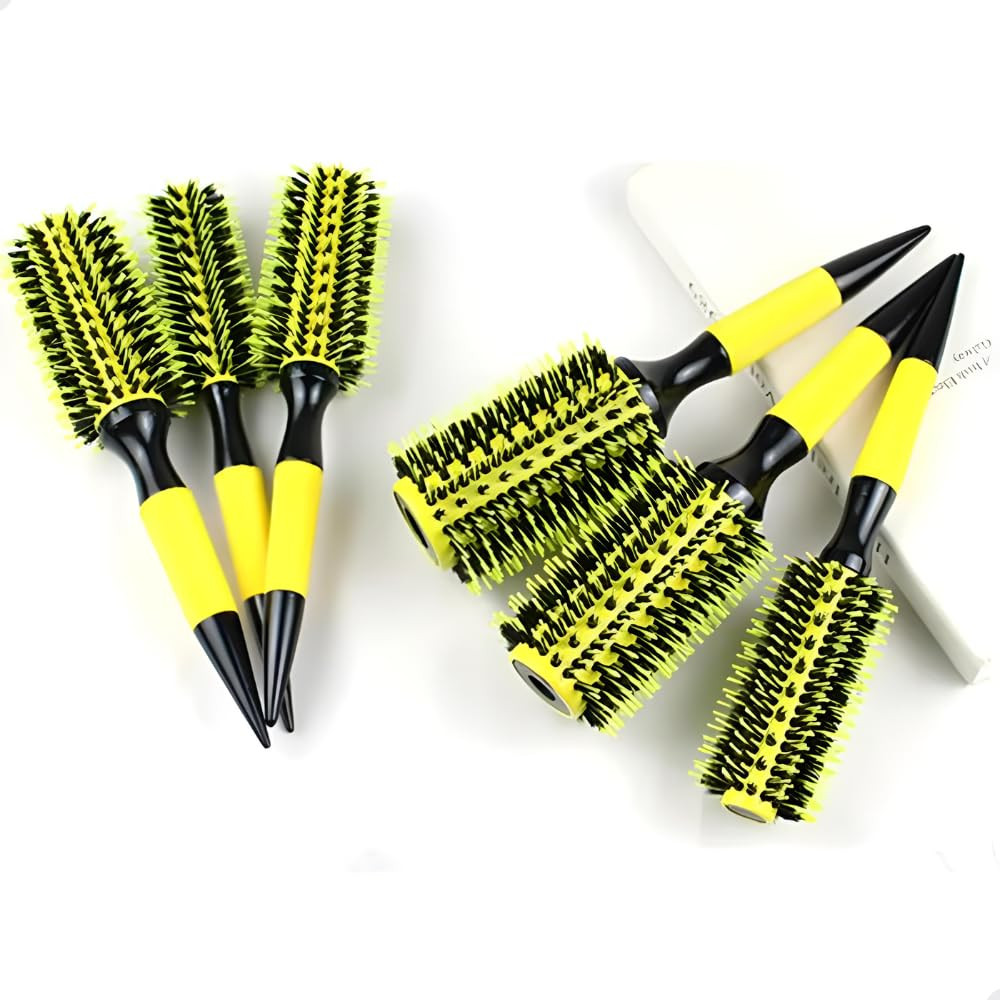 Kit 3 Escovas de Cabelo Profissional, Cerdas de Javali, Termica, Resistente a Calor, Para Salão ... | Amazon (BR)