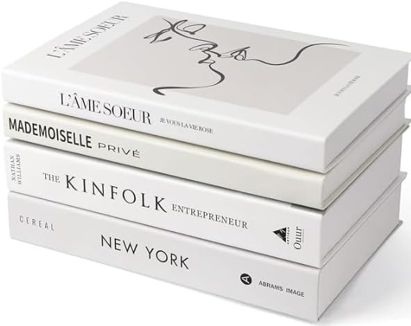 4 Pack Faux Books for Decoration, Ediactcyl Modern Fashion Decorative Books Set for Hardcover Hom... | Amazon (US)