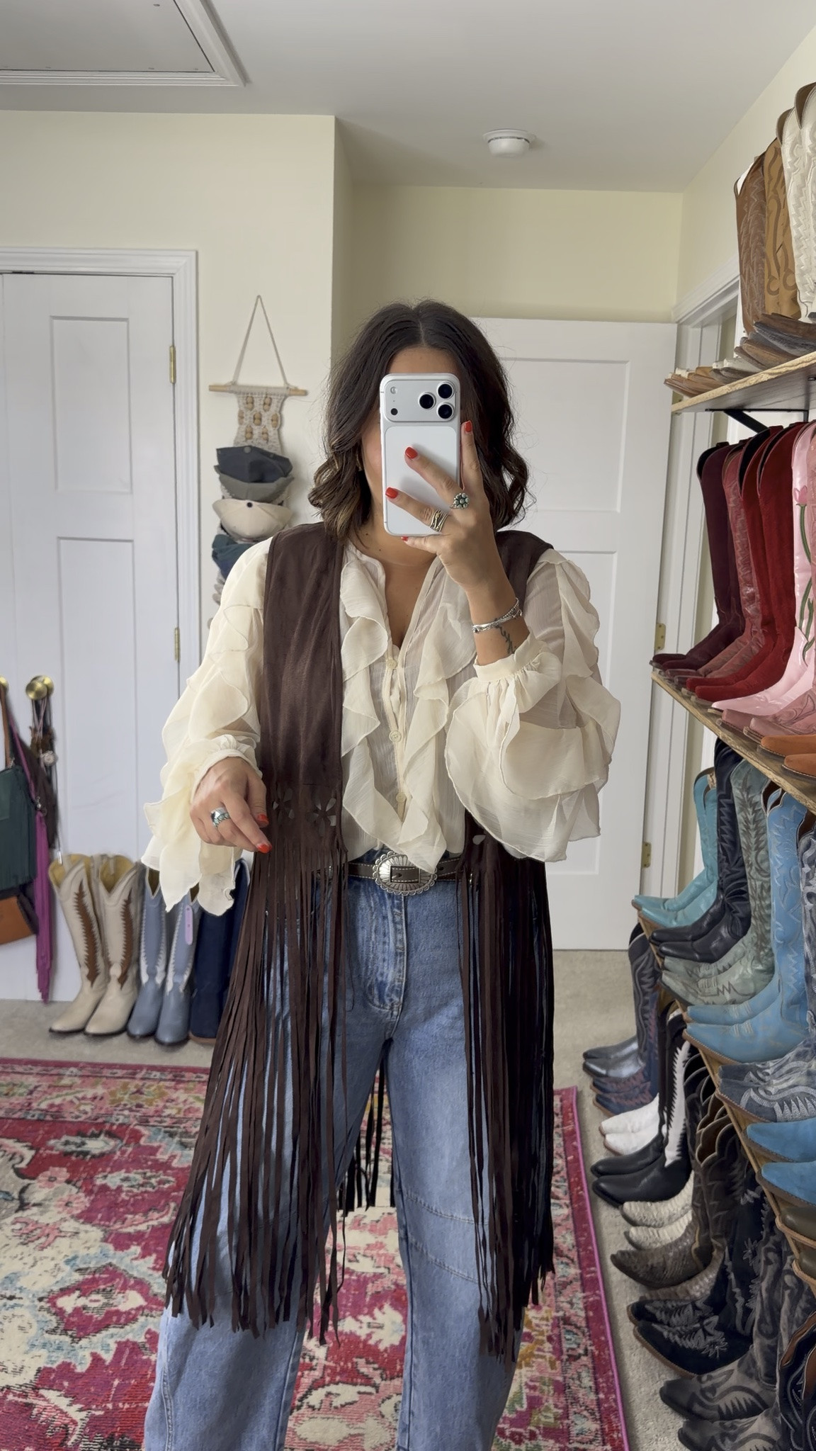 Perfect fall fashion outfit idea from Amazon grade 4 any occasion Rodeo my back to school teachers office, layering neutral colors, chocolate fringe vest Country concert or Rodeo

#LTKgrwm #LTKootd #LTKWorkwear