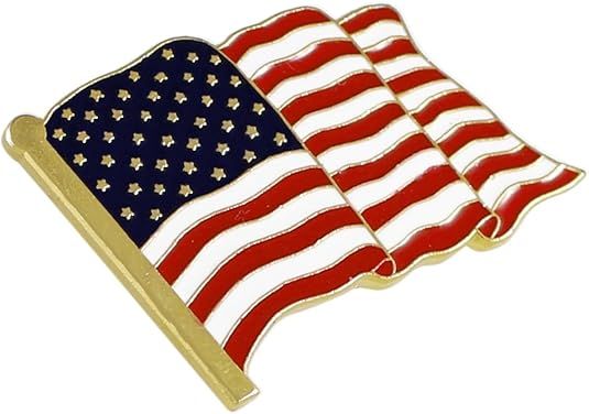 American Flag Lapel Pin Proudly Made in USA (1 Piece) | Amazon (US)