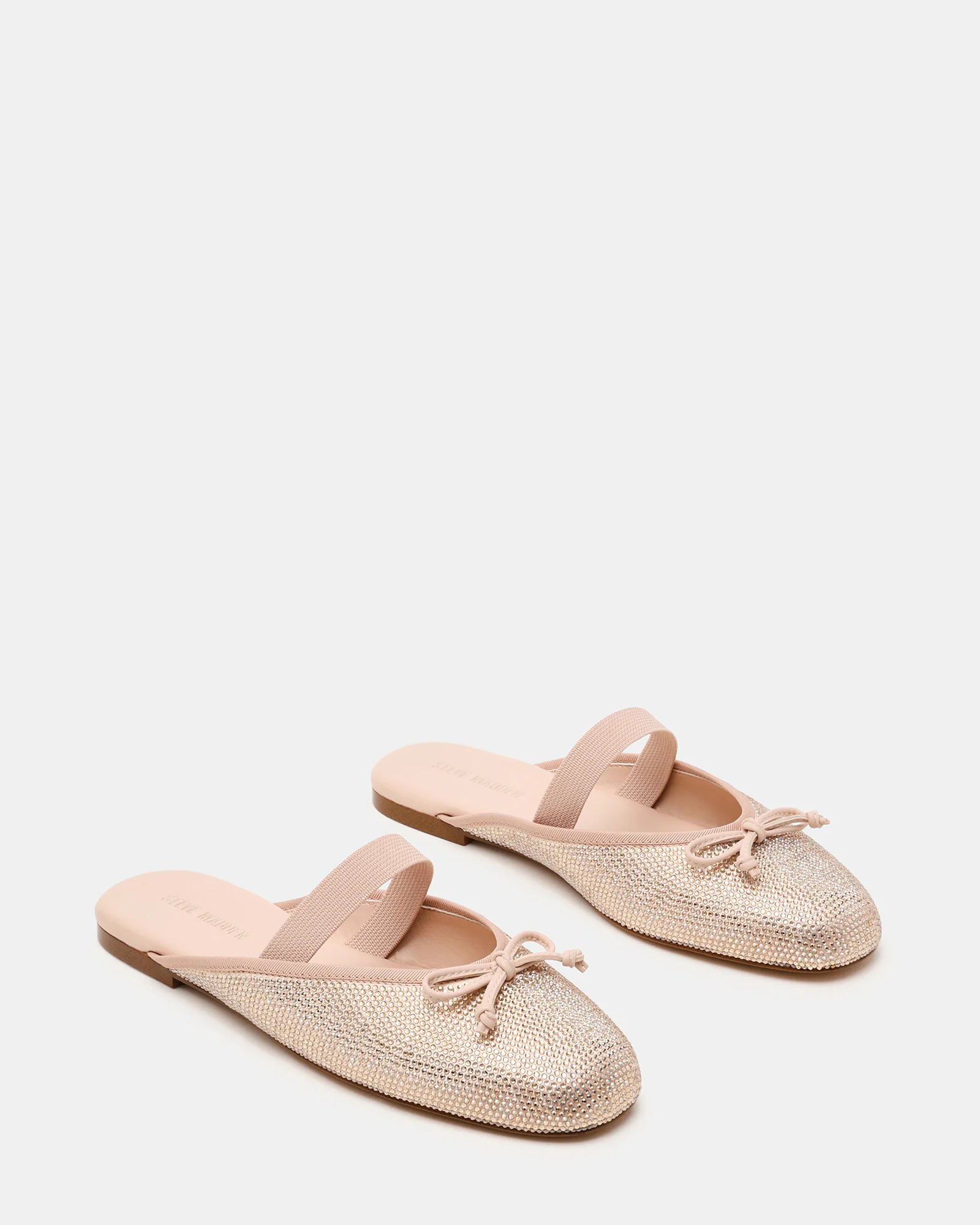 CUTESY Rhinestone Slip-On Ballet Mule Women's Flat | Steve Madden (US)