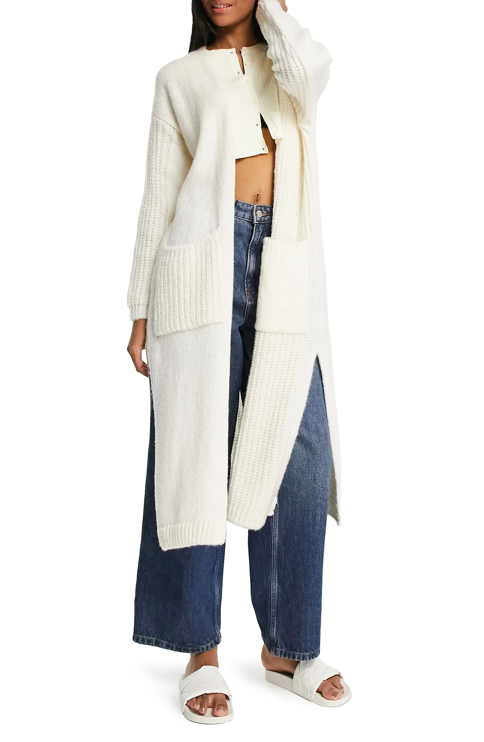Mixed Stitch Longline Cardigan | Nordstrom