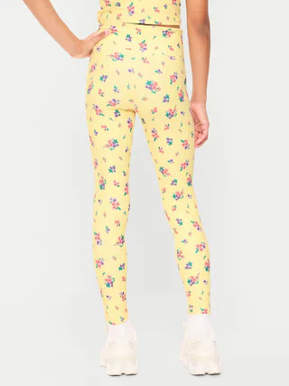 High-Waisted PowerSoft 7/8-Length Leggings for Girls | Old Navy (US)