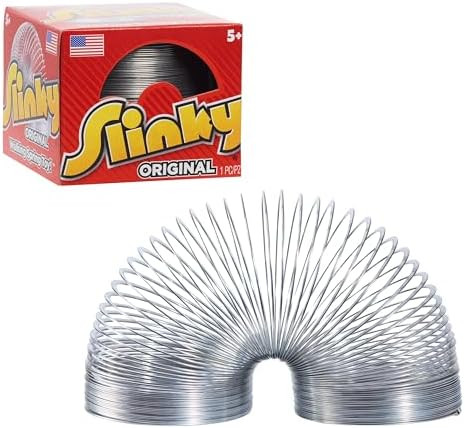 The Original Slinky Walking Spring Toy, 2.75-inch Diameter Metal Slinky, Fidget Toys | Amazon (US)