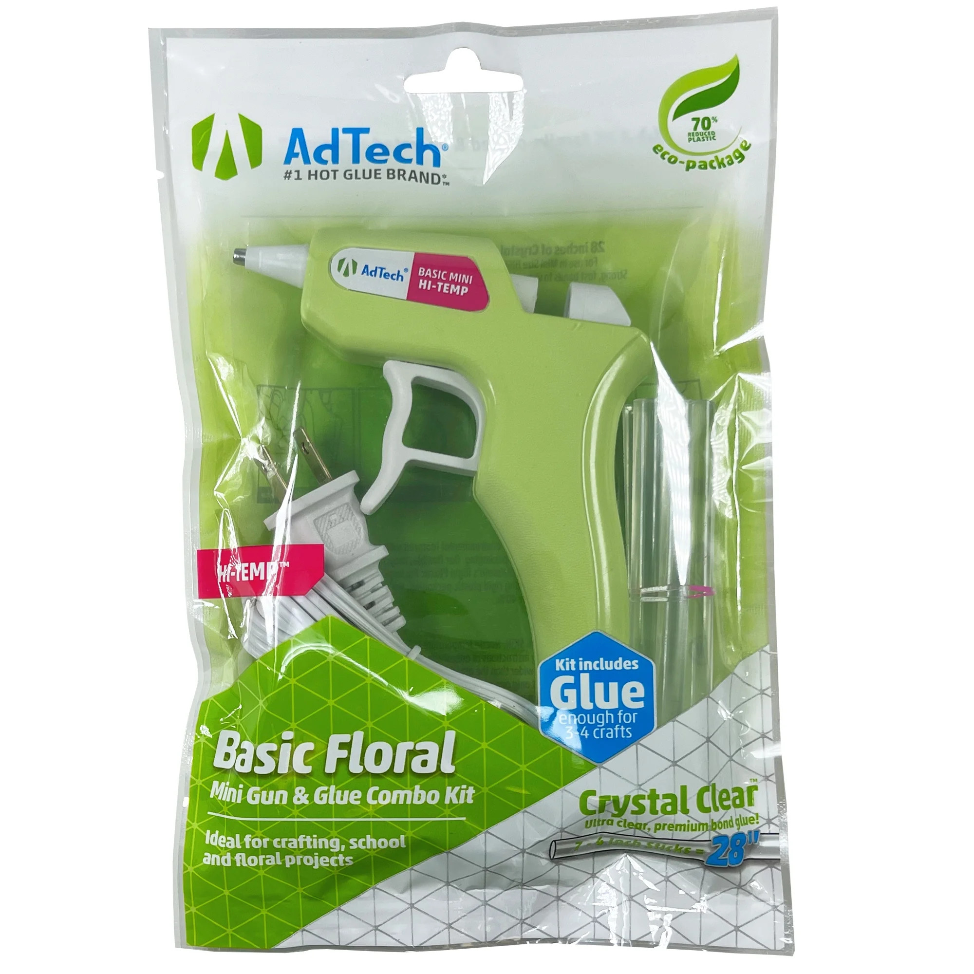 AdTech Floral Mini High Temp Glue Gun with Glue Sticks | Walmart (US)