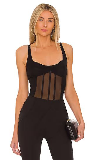 Delphine Bodysuit in Black | Revolve Clothing (Global)