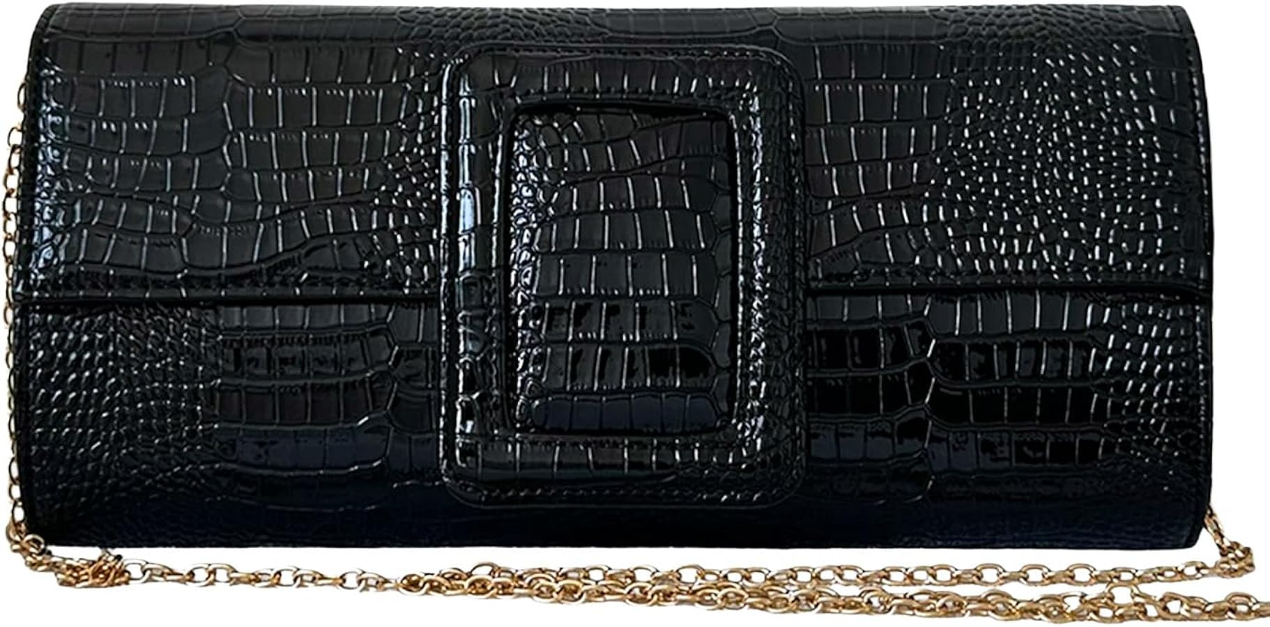 JNB Crocodile Pu Leather Clutch Purse For Women Formal,Clutch For Wedding,Prom,Cocktail Party bag | Amazon (US)