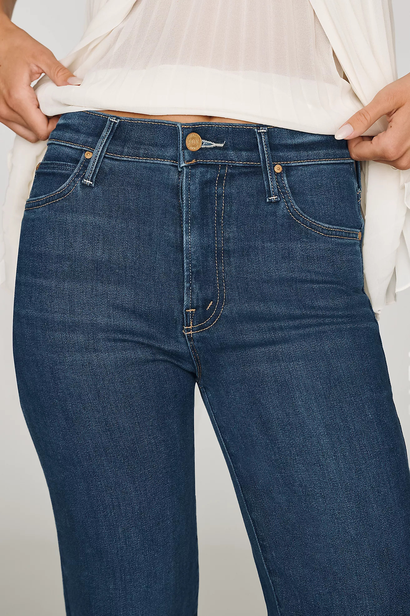 MOTHER Kick It High-Rise Straight-Leg Jeans | Anthropologie (US)