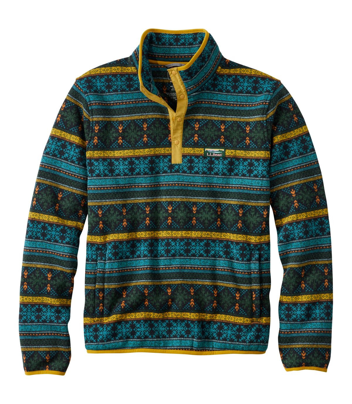 Men's L.L.Bean Sweater Fleece Pullover, Print | L.L. Bean