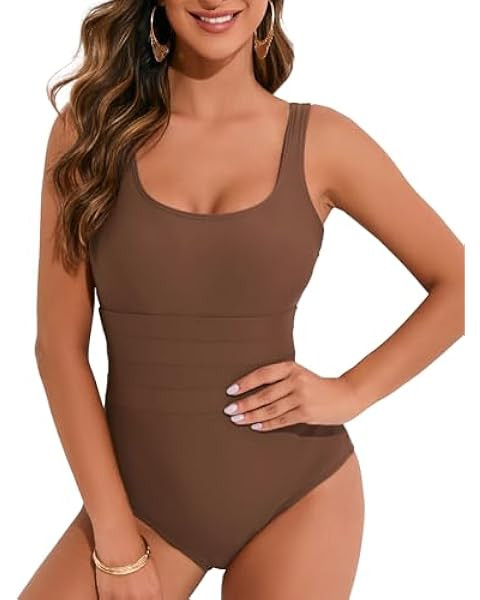 Narecte Sexy One Piece Bathing Suit for Women Tummy Control High Cut One Piece Swimsuit Womens Sw... | Amazon (US)
