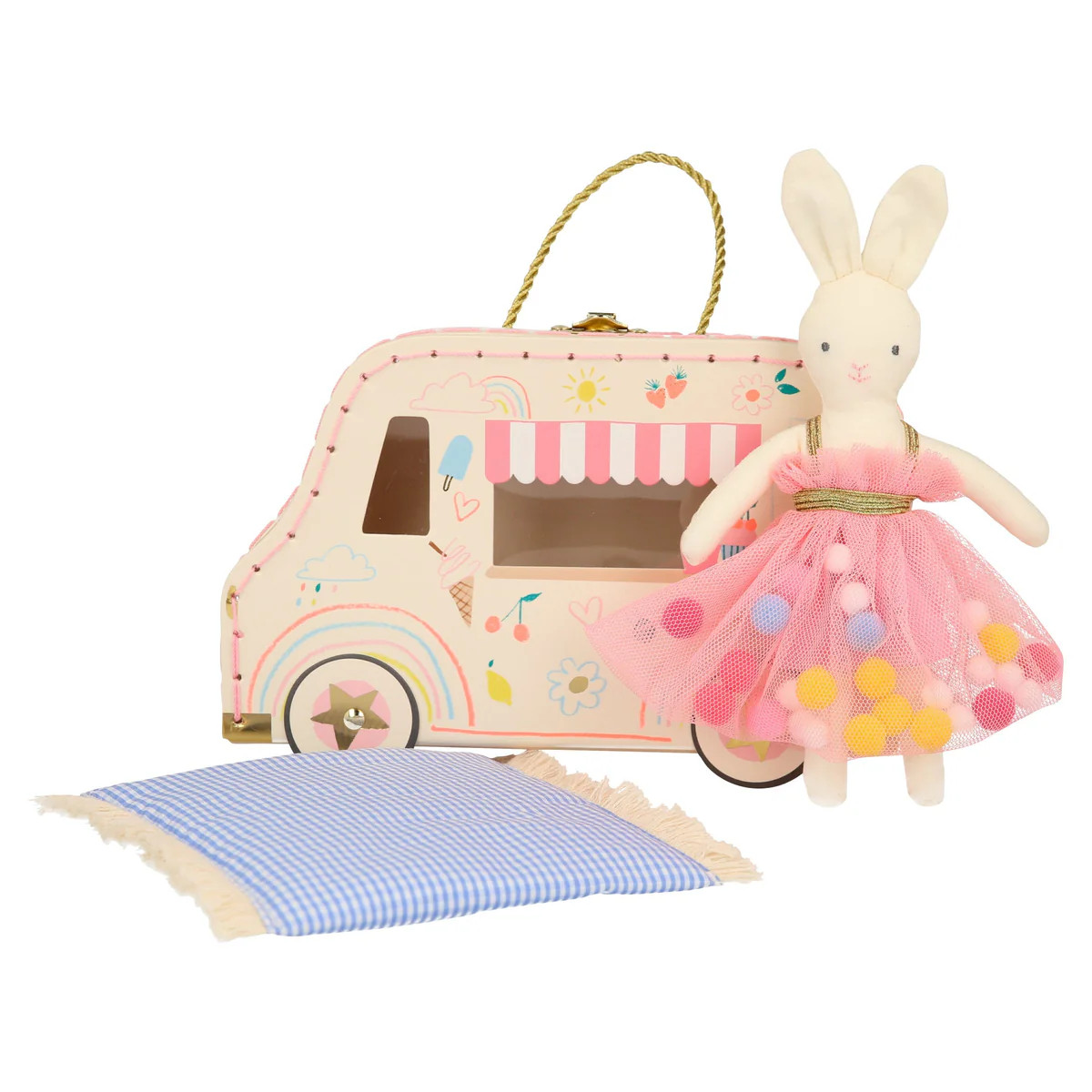 Ice Cream Van Bunny Mini Suitcase Doll | Gathre