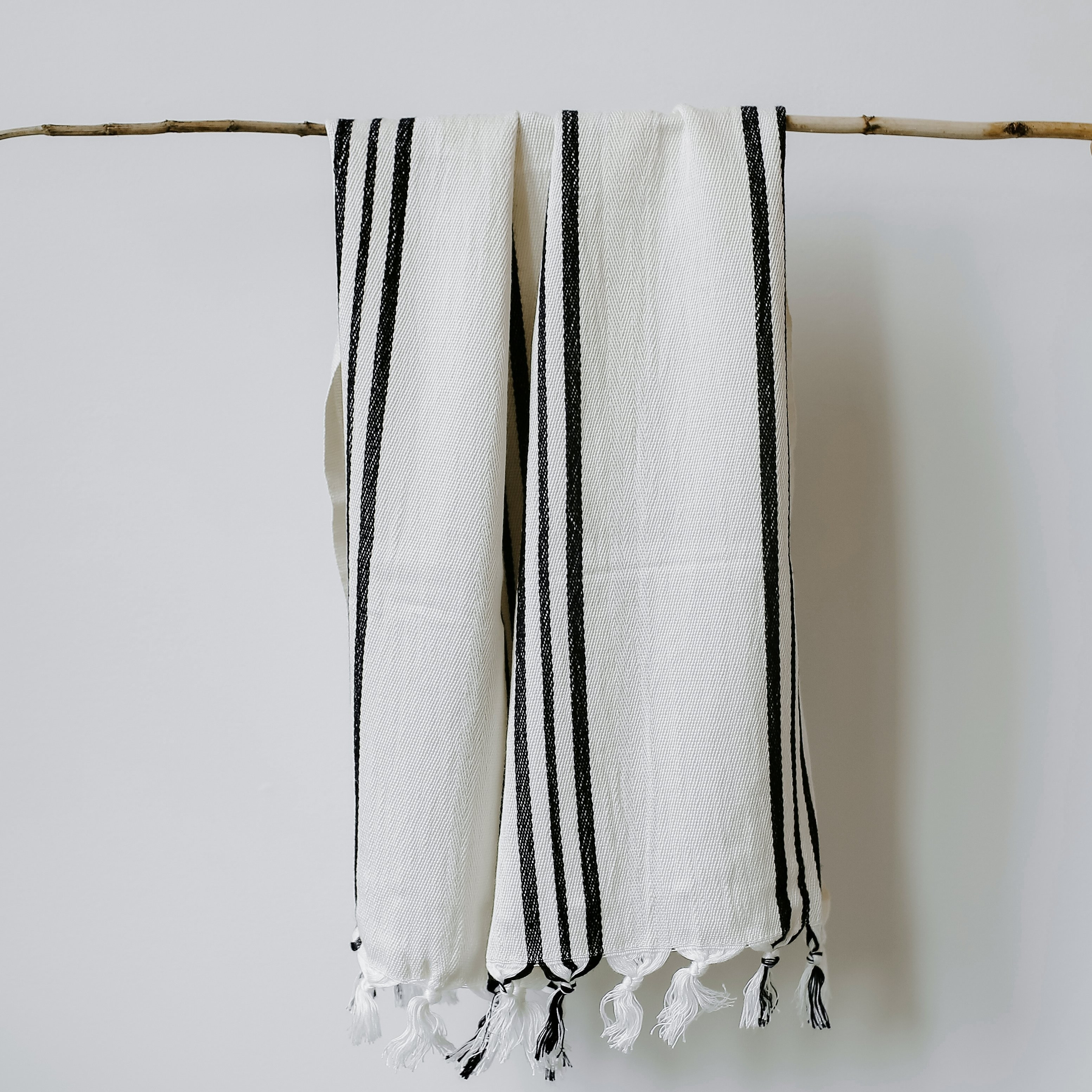 Jordan Turkish Cotton + Bamboo Hand Towel - Three Stripe | Sweet Water Decor, LLC