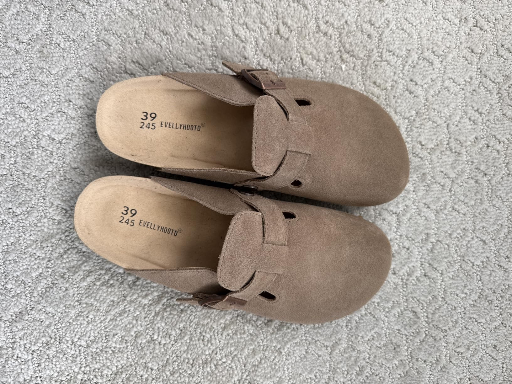 Women's Men's Suede Clogs Leather Mules Cork Footbed Sandals Comfort Potato Shoes with Arch Suppo... | Amazon (US)