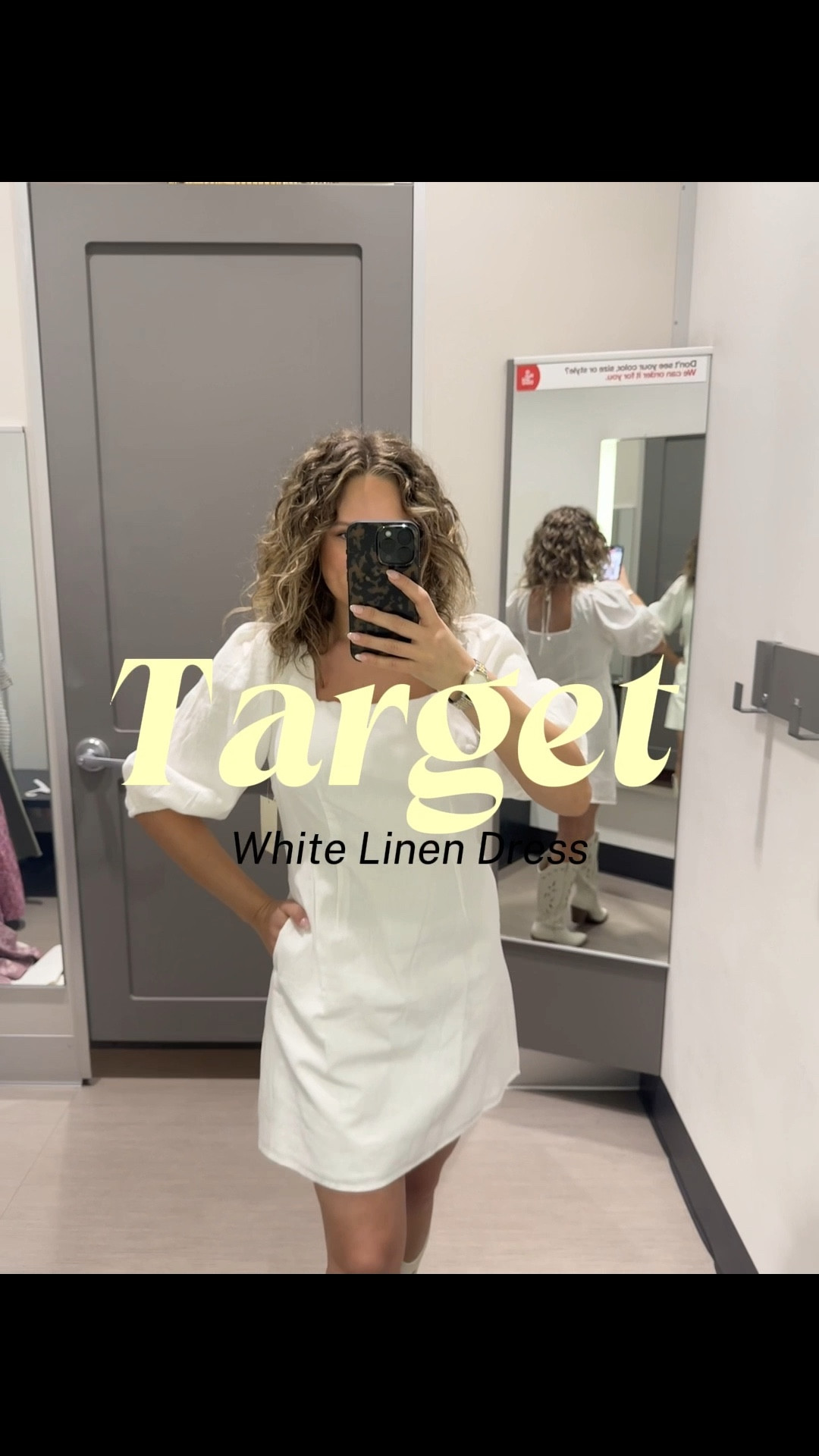 Target White Linen Dress 

#LTKootd